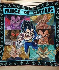 Anime And Dragon Ball Fans Rejoice: Vegeta Evolution Quilt Blanket Bedding Set