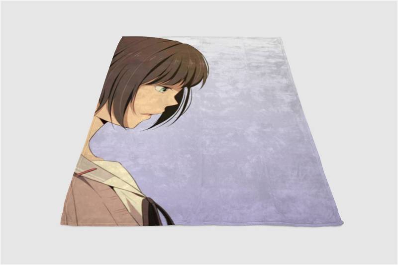 Anime Beautiful Sherpa Fleece Blanket Gifts for Family, for Couple