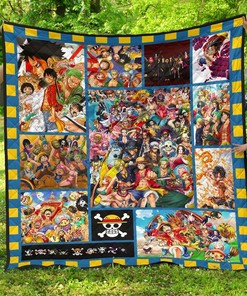 Anime One Piece Quilt Blanket Bedding Set Fan Gift Idea NH00