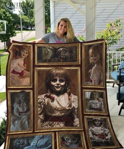 Annabelle Ghostface Halloween Horror Quilt Blanket