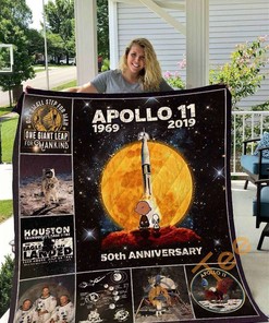 Apollo 11 Quilt Blanket Bedding Set