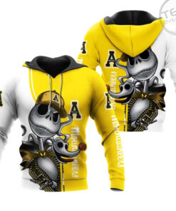 Appalachian State Mountaineers Jack Skellington And Zero 3D Hoodie