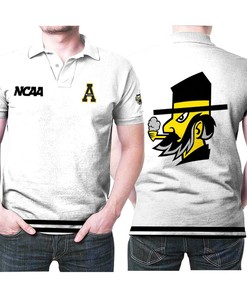 Appalachian State Mountaineers Ncaa Classic White With Mascot Logo Gift For Appalachian State Mountaineers Fans Polo Shirt