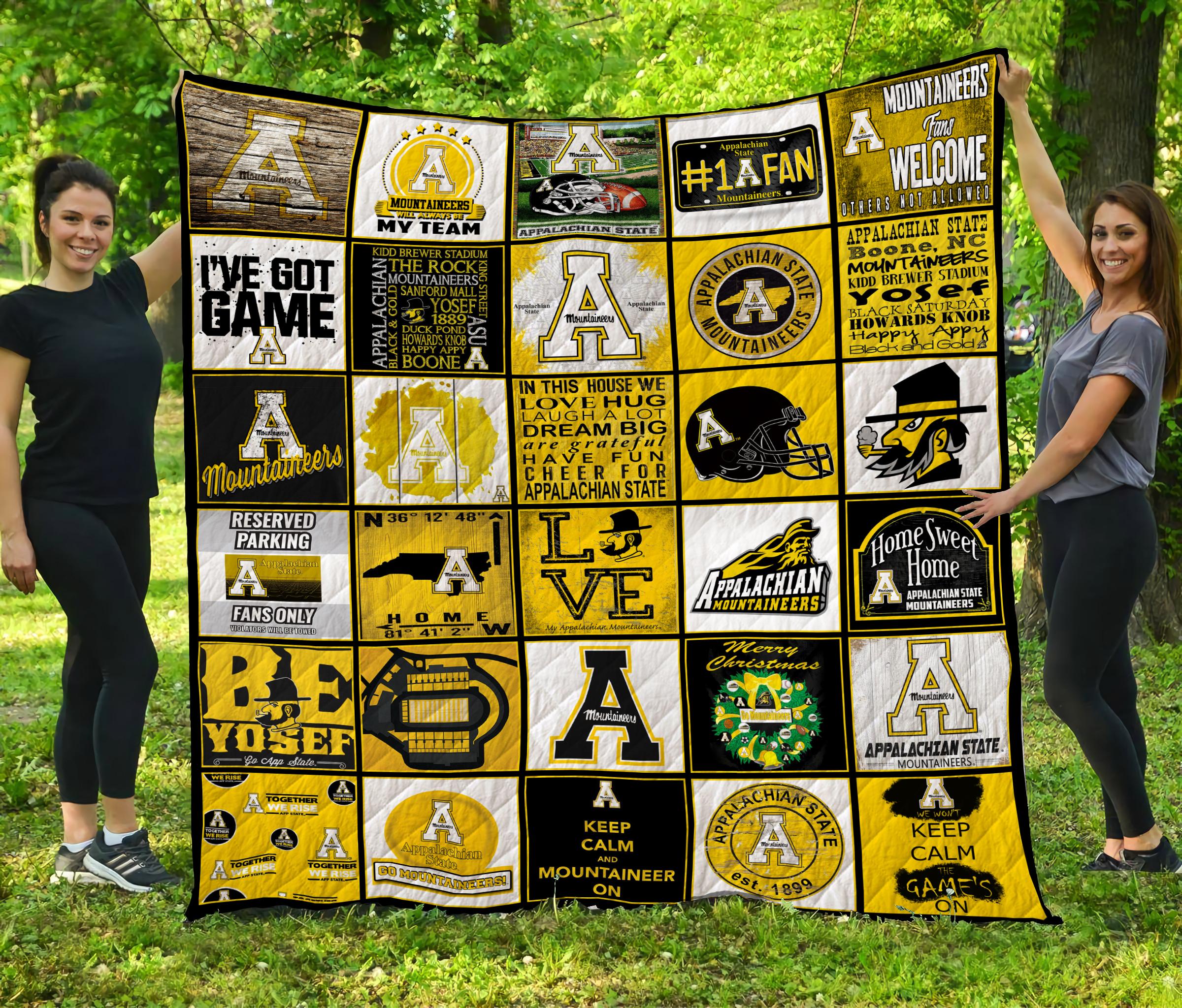 Appalachian State Mountaineers Quilt Blanket Bedding Set