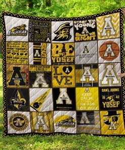 Appalachian State Mountaineers Quilt Blanket Bedding Set Gifts for Fans 72