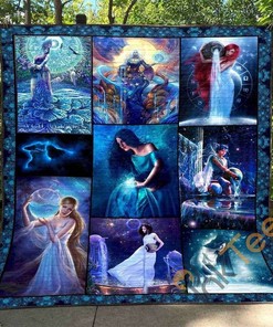 Aquarius Quilt Blanket Bedding Set