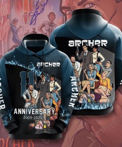 Archer Custom Sport All Over Print Hoodie 3D