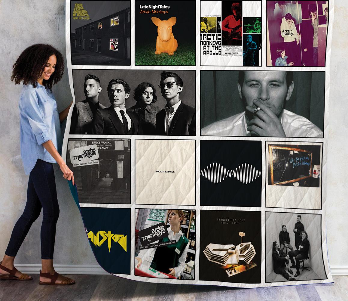 Arctic Monkeys Quilt Blanket Bedding Set for Home Décor
