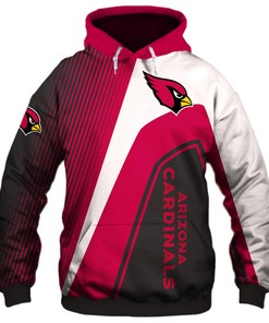 Arizona Cardinals 3D Hoodie Zipper Zip Hoodie Pullover Nfl Football