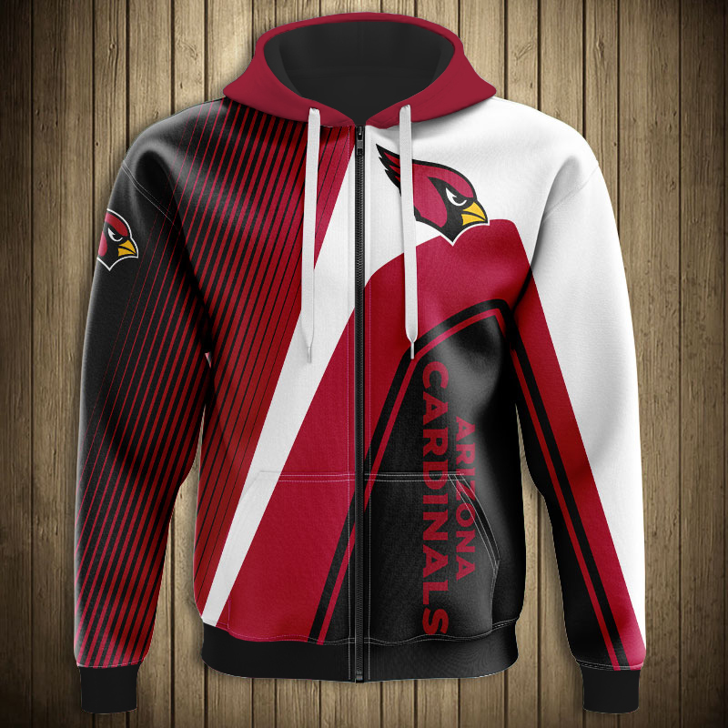 Arizona Cardinals 3D Hoodie Zipper Zip Hoodie Pullover Nfl Football - Image 2