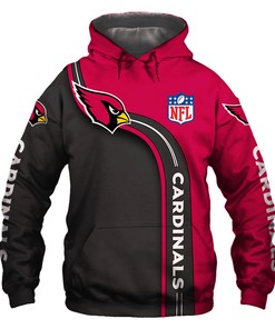 Arizona Cardinals Hoodie 3D Cute Zip Hoodie Pullover Gift for Fans