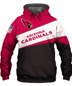 Arizona Cardinals Hoodie 3D Zip Hoodie