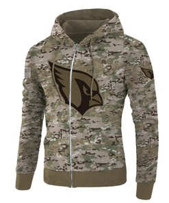 Arizona Cardinals Hoodie Army Graphic Zip Hoodie Pullover Gift for Fans