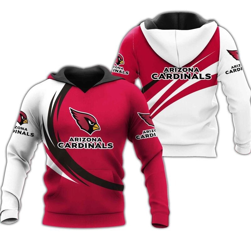 Arizona Cardinals Hoodie Curve Graphic Gifts for Fans