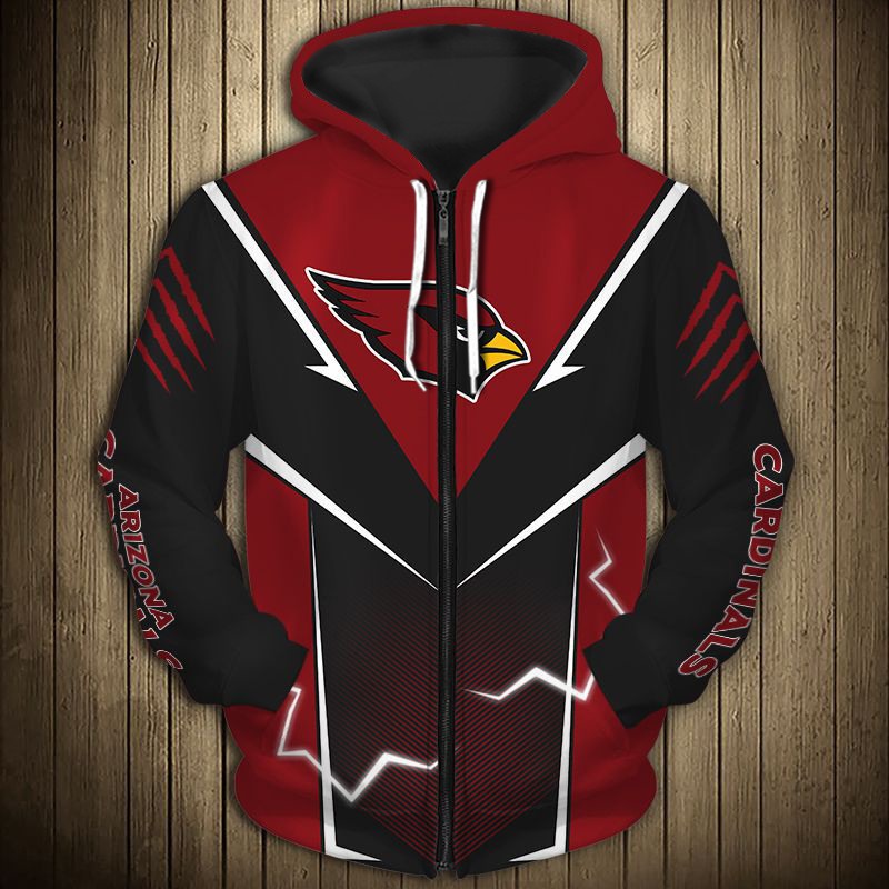 Arizona Cardinals Hoodie Lightning Graphic Gifts for Fans