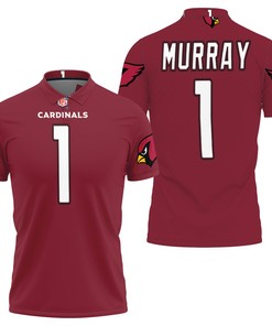 Arizona Cardinals Kyler Murray #1 Nfl American Football 2019 Draft First Round Pick Game 3d Designed Allover Gift For Arizona Fans Polo Shirt
