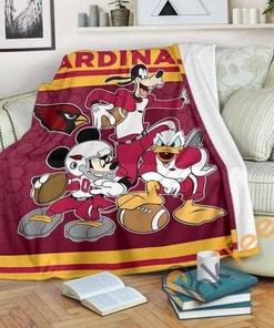 Arizona Cardinals Team Sherpa Fleece Blanket Gifts for Family, for Couple