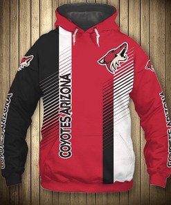 Arizona Coyotes Hoodie 3D Cute Design Pullover Nhl