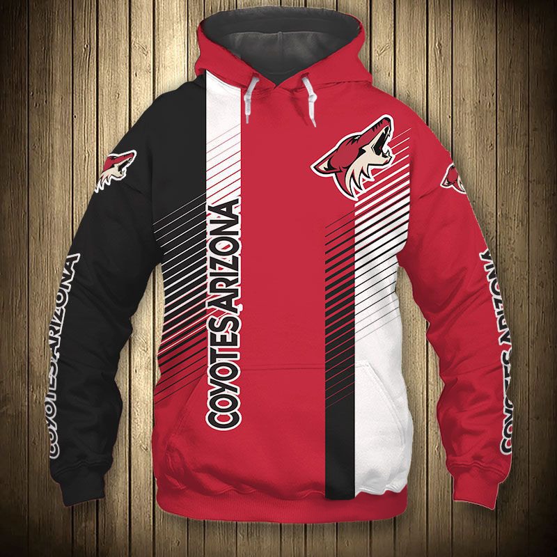 Arizona Coyotes Hoodie 3D Cute Design Pullover Nhl