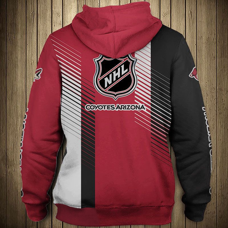 Arizona Coyotes Hoodie 3D Cute Design Pullover Nhl - Image 2