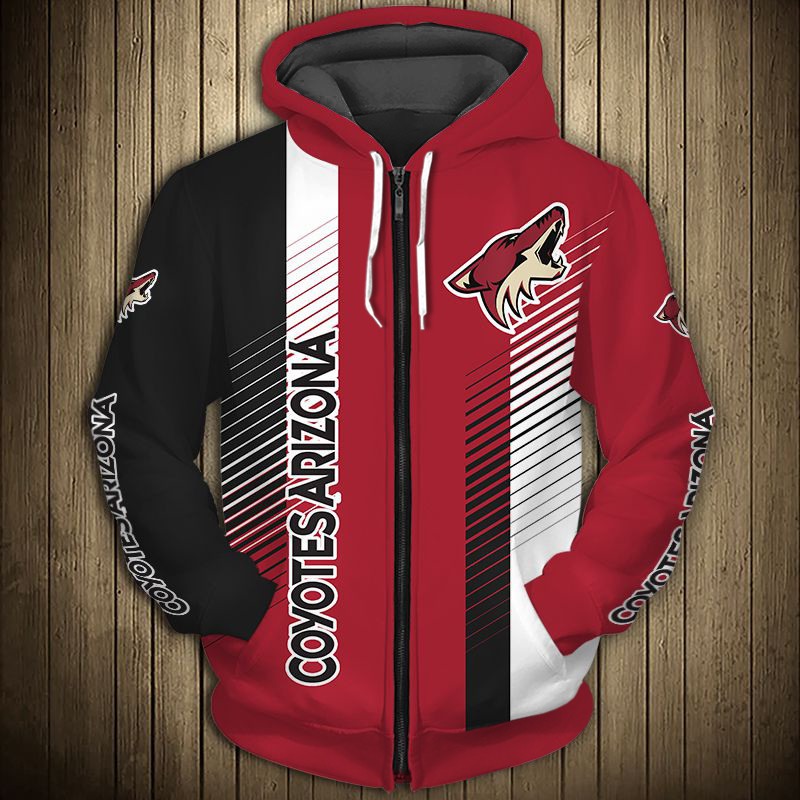 Arizona Coyotes Hoodie 3D Cute Design Pullover Nhl - Image 3