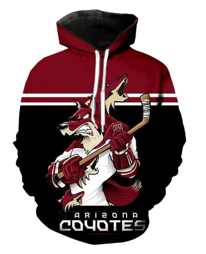 Arizona Coyotes Hoodie 3D Ultra-Cool Long Sleeve Gift for Fans