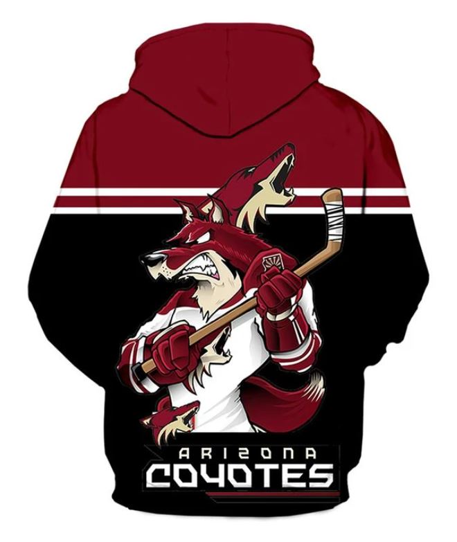 Arizona Coyotes Hoodie 3D Ultra-Cool Long Sleeve Gift for Fans - Image 2