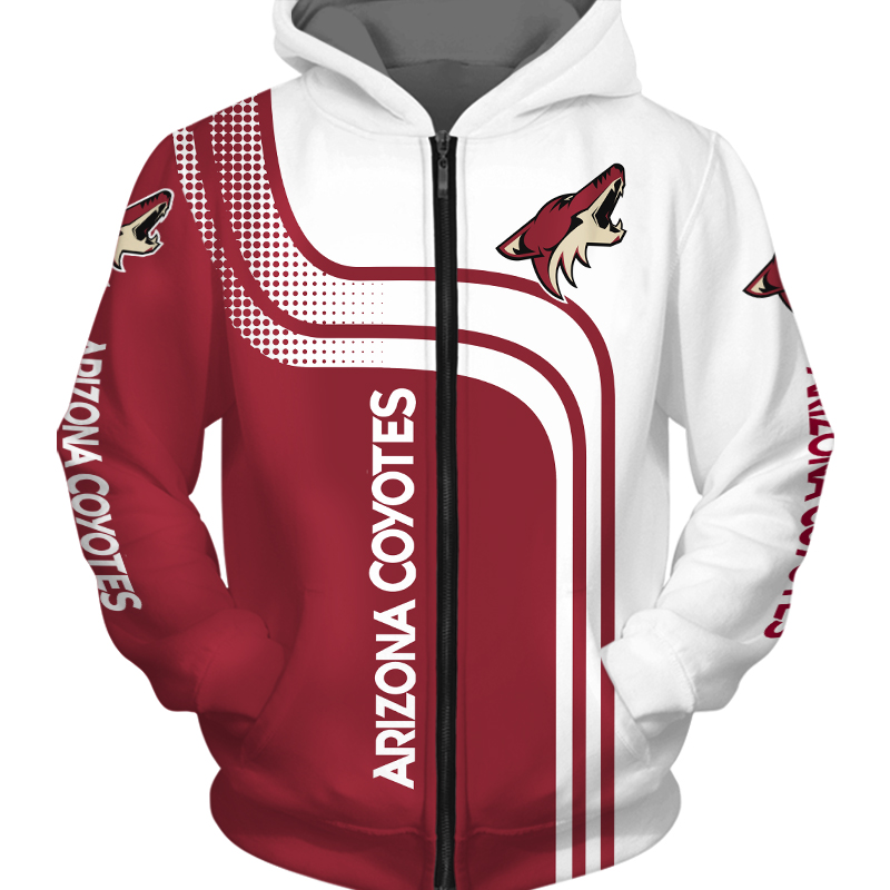 Arizona Coyotes Hoodie Zip Hoodie Pullover Gift for Fans - Image 3