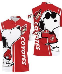 Arizona Coyotes Snoopy Lover 3d Printed Polo Shirt All Over Print Shirt 3d T-shirt