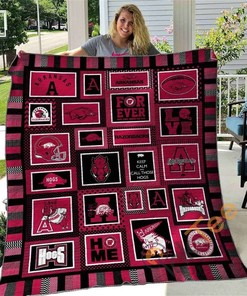 Arkansas Razorbacks 2 Quilt Blanket Bedding Set