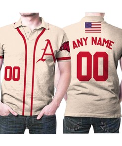 Arkansas Razorbacks Andrew Benintendi #16 Mlb Baseball Team Benintendi College 3d Designed Allover Gift For Arkansas Fans 2 Polo Shirt