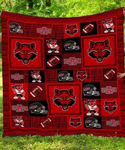 Arkansas State Red Wolves Collected Ncaa Quilt Blanket
