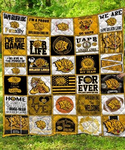 ArkansasPine Bluff Golden Lions Quilt Blanket Bedding Set