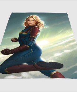 Armor Of Captain Marvel Sherpa Fleece Blanket Gifts for Family, for Couple
