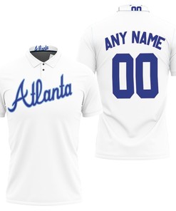 Art Atlanta Braves Mlb Big Tall Cooperstown Collection Mesh Wordmark Polo Shirt