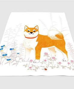 Art Brown Dog Sherpa Fleece Blanket Gifts for Family, for Couple