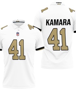 Art Kamara 41 New Orleans Saints Nfl Jersey 3D All Over Print Polo Shirt