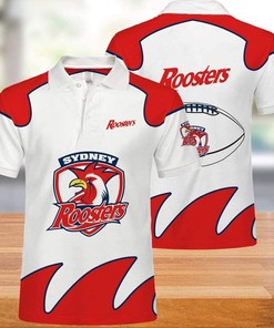Art Nrl Sydney Roosters Casual Summer Short Polo Shirt