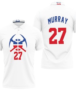 Art Nuggets Jamal Murray 2020-21 Earned Edition White Jersey Inspired 3D All Over Print Polo Shirt