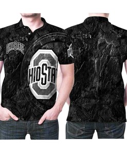 Art Ohio State Buckeyes Logo Cracked Ground Printed 3D All Over Print Polo Shirt