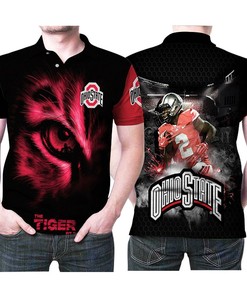 Art Ohio State Buckeyes Tiger Eye The Best Of Legend Football Team 3D All Over Print Polo Shirt