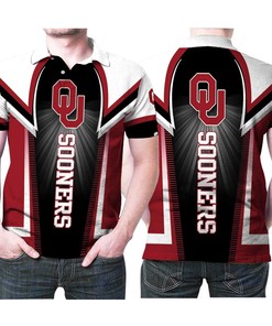 Art Oklahoma Sooners Bright Logo 3D All Over Print Polo Shirt