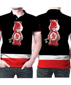 Art Psycho Bear Hatchet Man Juggalo Insane Clown Posse 3D All Over Print Polo Shirt