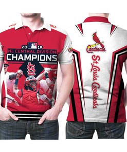 Art St Louis Cardinals Nl Central Division Champions Legends Mlb Baseball Team 1 Polo Shirt