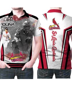 Art St Louis Cardinals Yadier Molina 4 The Best Legends Mlb Basballe Team Logo Polo Shirt