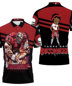 Art Tampa Bay Buccaneers Black Betty Boop Nfc South Division Champions Super Bowl 2021 3D All Over Print Polo Shirt