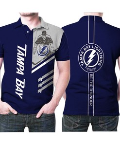 Art Tampa Bay Lightning Nfl Ice Hockey Team Logo 3D All Over Print Polo Shirt