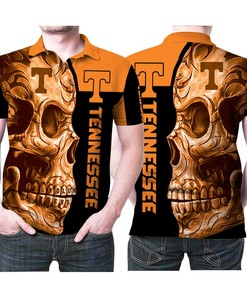 Art Tennessee Volunteers Ncaa Sugar Skull Flower Patterns 3D All Over Print Polo Shirt