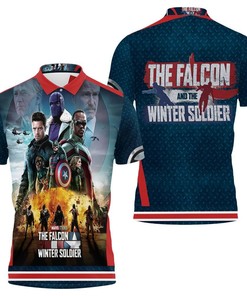 Art The Falcon And The Winter Soldier Action 3D All Over Print Polo Shirt