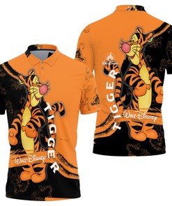 Art Tigger Winnie The Pooh 3D All Over Print Polo Shirt